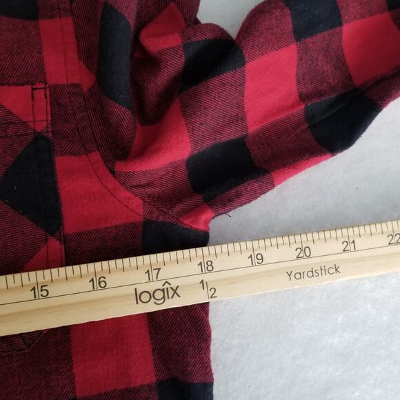Urban Pipeline Long Sleeve Buffalo Check Plaid Button Down Shirt, Youth XL - Picture 5 of 6